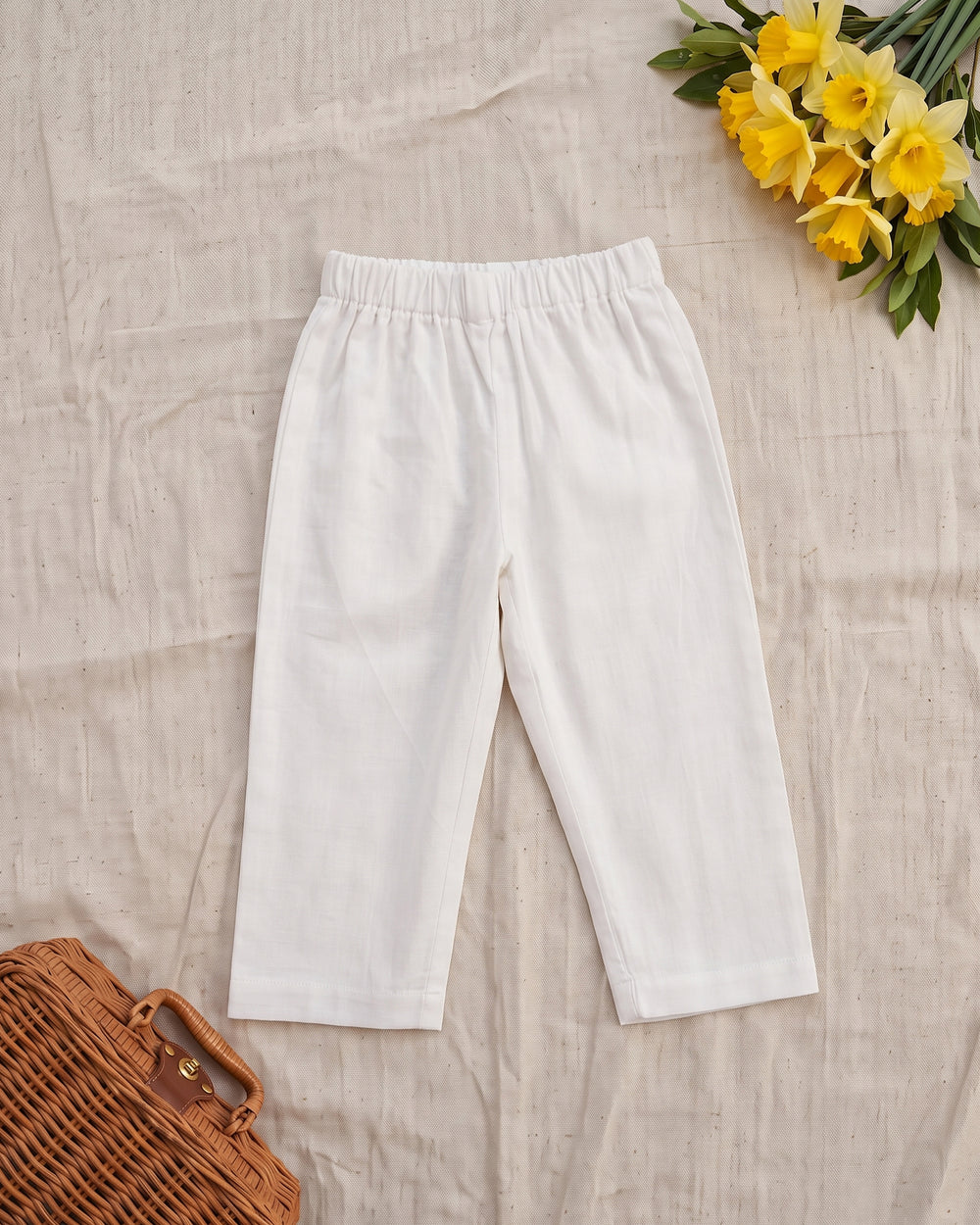 Boys Blue and White Striped Kurta and Pajama Pants Set