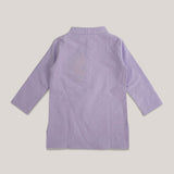 Baby Boy Embroidered Lilac Kurta paired with Pajama Pants - Sunflower
