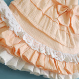 Keebee Organic Cotton Hand Embroidered Peony Dress - Peach
