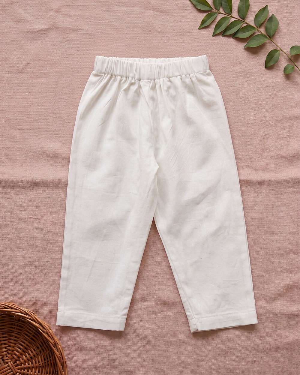 Boys Beige and White Embroidered Kurta and Pajama Pants Set - Toucan
