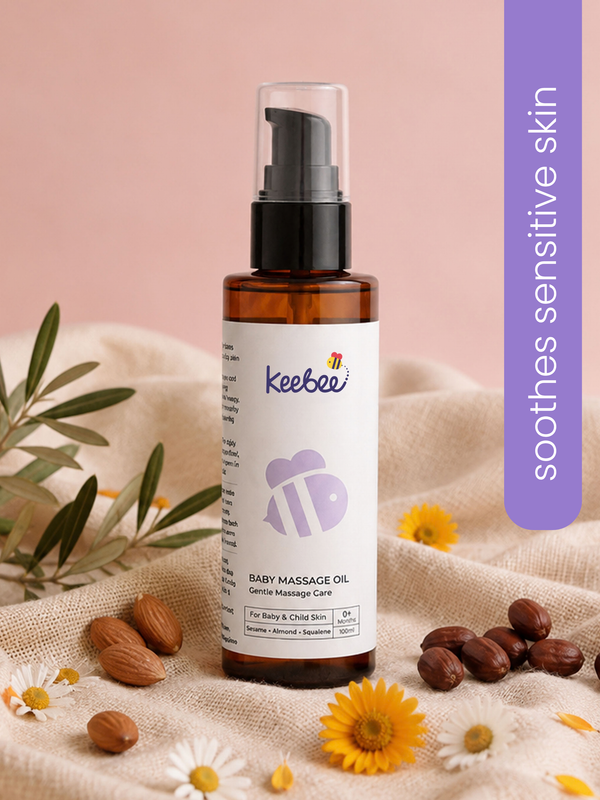 Baby Massage Oil - Sesame & Almond Massage Oil with Squalane (100ml)