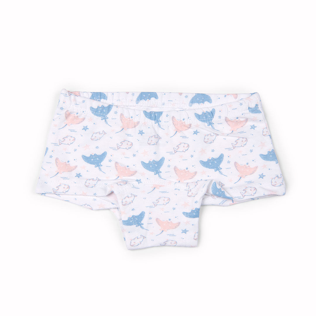 Keebee Organic Cotton Girls Boyshorts - Pack of 6