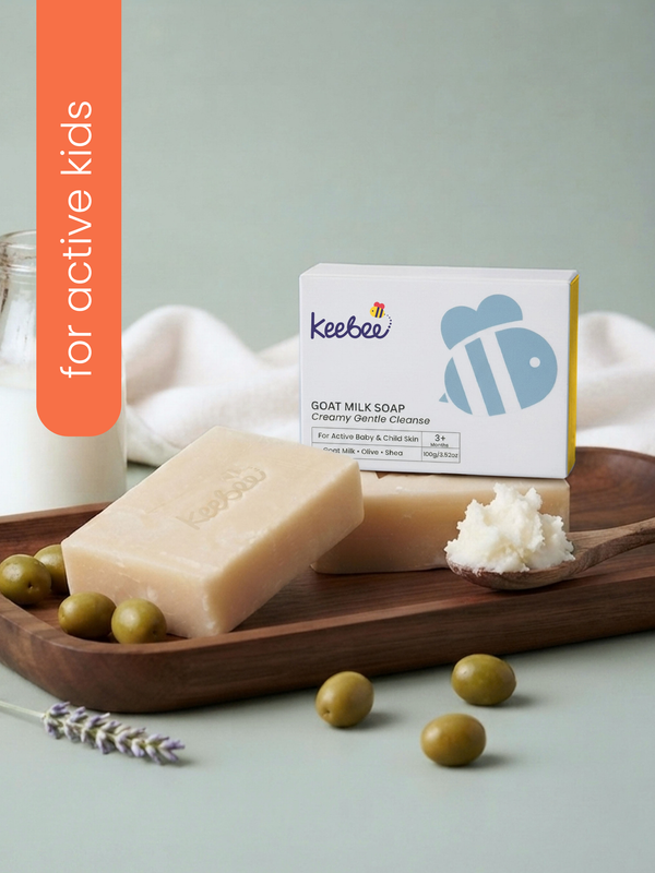Goat Milk Baby Soap - Gentle Cleansing Soap for Babies & Kids (100g)