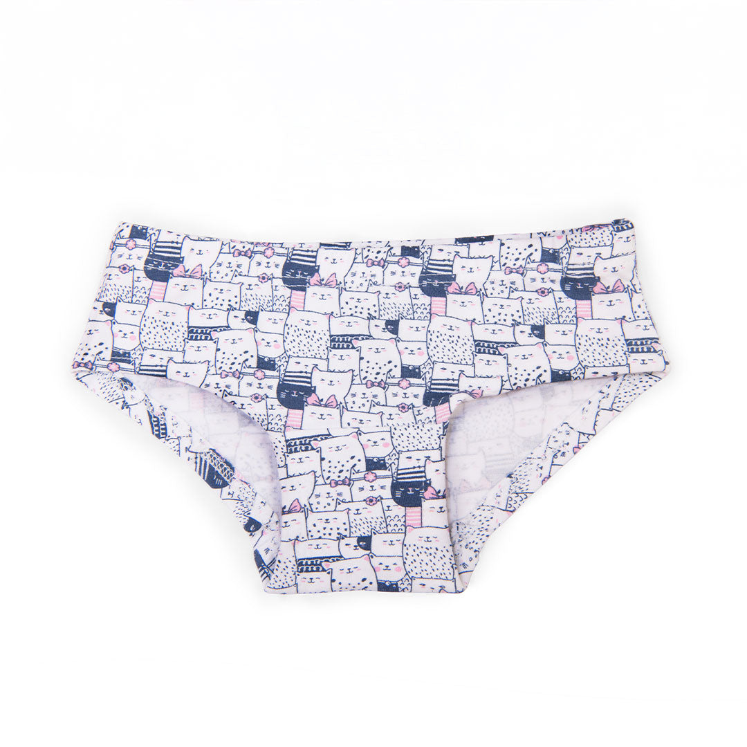 Keebee Organic Cotton Girls Hipsters - Pack of 6