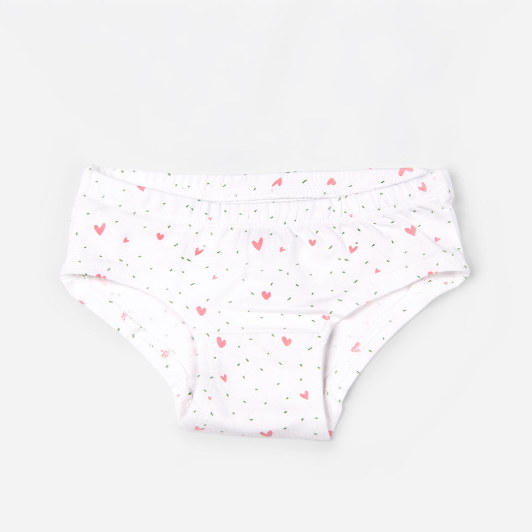 Keebee Organic Cotton Girls Hipsters - Pack of 6