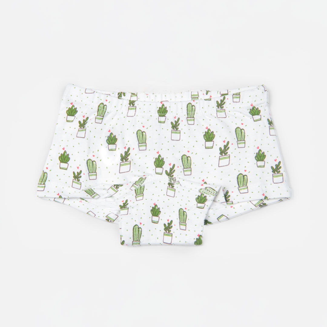 Keebee Organic Cotton Girls Boyshorts - Pack of 6