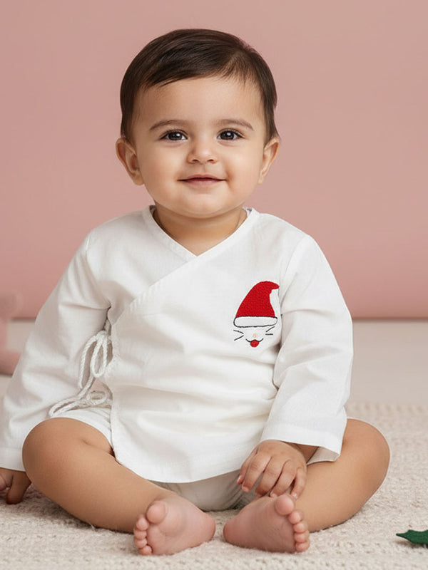 Full Sleeve Embroidered Baby Jabla -Merry Cat