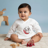 Full Sleeve Embroidered Baby Jabla - Reindeer