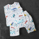 Printed Baby Jabla and Diaper Shorts Set - Tiny Town