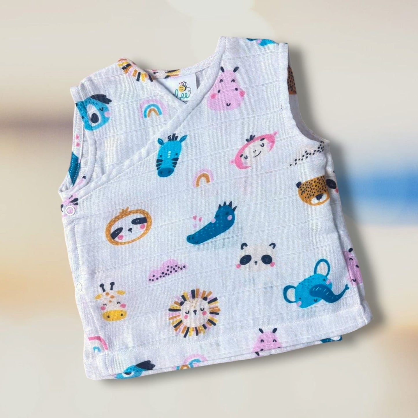 Keebee Organic Cotton Printed Jabla - Funky Friends
