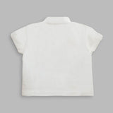 Embroidered Shirt with Pockets - Santa and Xmas Tree