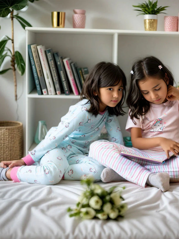 Lounge Nightsuit Pajama Set - Unicorn Combo Set of 2