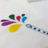 Baby Boy Embroidered White Kurta paired with Pajama Pants - Holi Pichkari