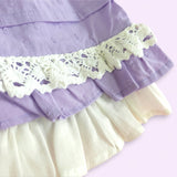 Hand Embroidered Lilac Peony Dress