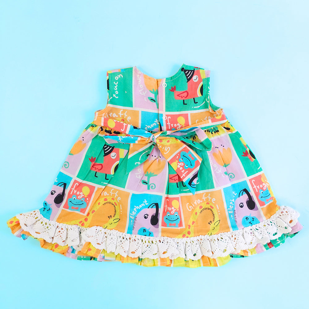 Girls Printed Peony Dress - Zoo Crew