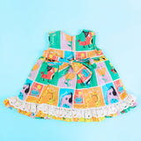 Girls Printed Peony Dress - Zoo Crew