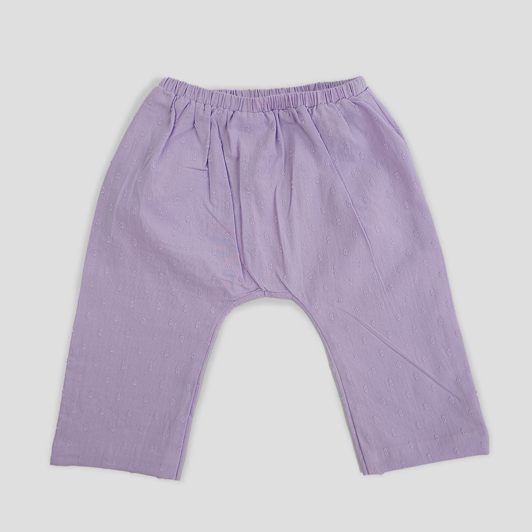 Keebee Organic Cotton Kimono Wrap Style Solid Putta Baby Jabla Set - Lilac