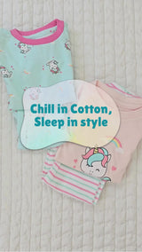 Lounge Nightsuit Pajama Set - Unicorn Combo Set of 2