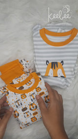 Lounge Nightsuit PJ Set - Tiger Combo Set of 2