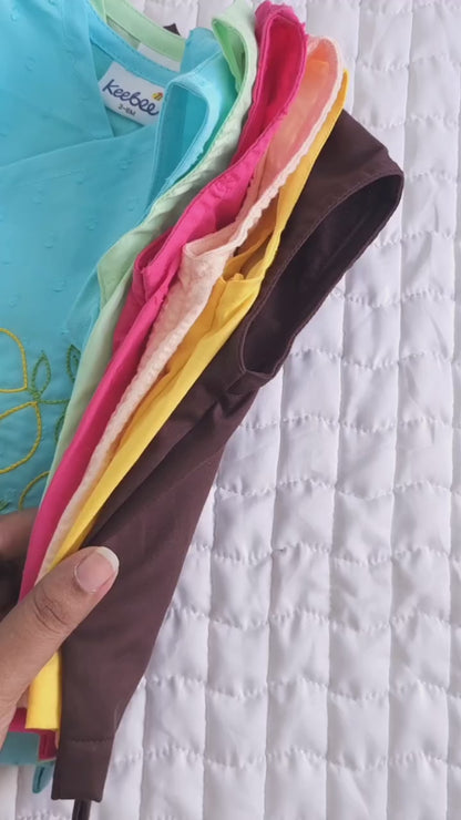 Embroidered Hot Pink Jabla - Spring Bunny