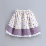 Baby Girl Yellow and Grey Choli Lehenga Set