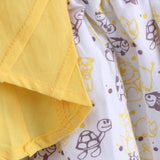Baby Girl Yellow and Grey Choli Lehenga Set