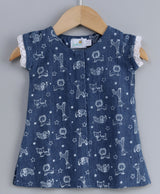 Baby Girl Denim Patiyala Set