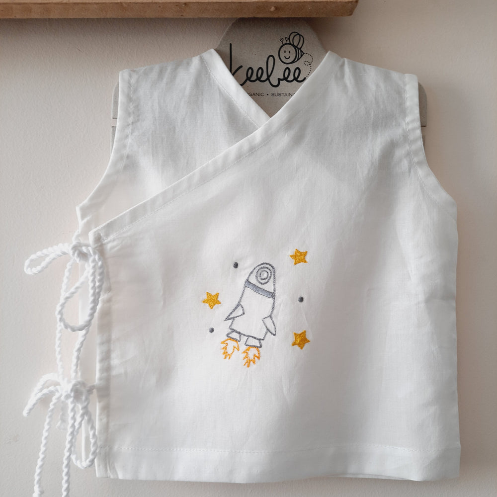 Sleeveless Embroidered Baby Jabla - Rocket