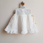 Organic Cotton Embroidered Girls Jabla / Dress - Sun