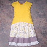 Baby Girl Yellow and Grey Choli Lehenga Set