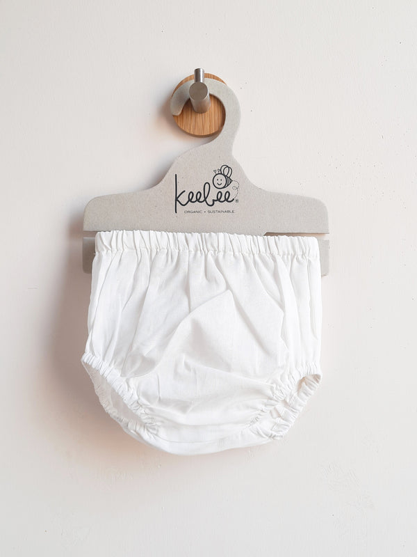 Solid Diaper / Nappy Cover - White