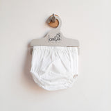 Solid Diaper / Nappy Cover - White