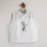 Sleeveless Embroidered Baby Jabla - Giraffe