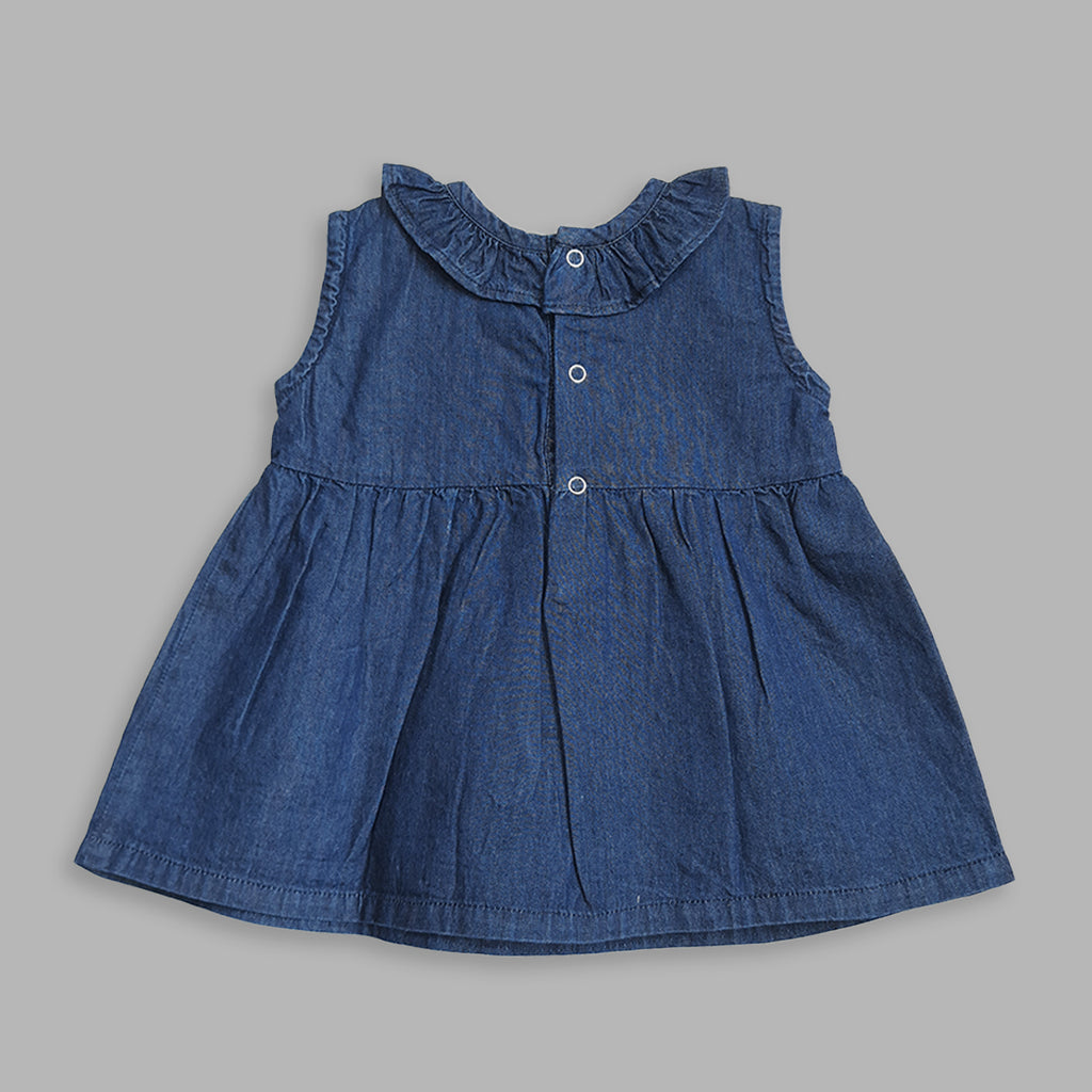 StyleStone Denim a-line Dress (9040DenimHiLo2-3_Blue_2-3 Years) :  Amazon.in: Clothing & Accessories