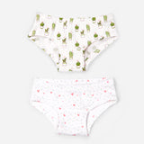 Organic Cotton Girls Hipsters - Cactus Love Combo Set of 2