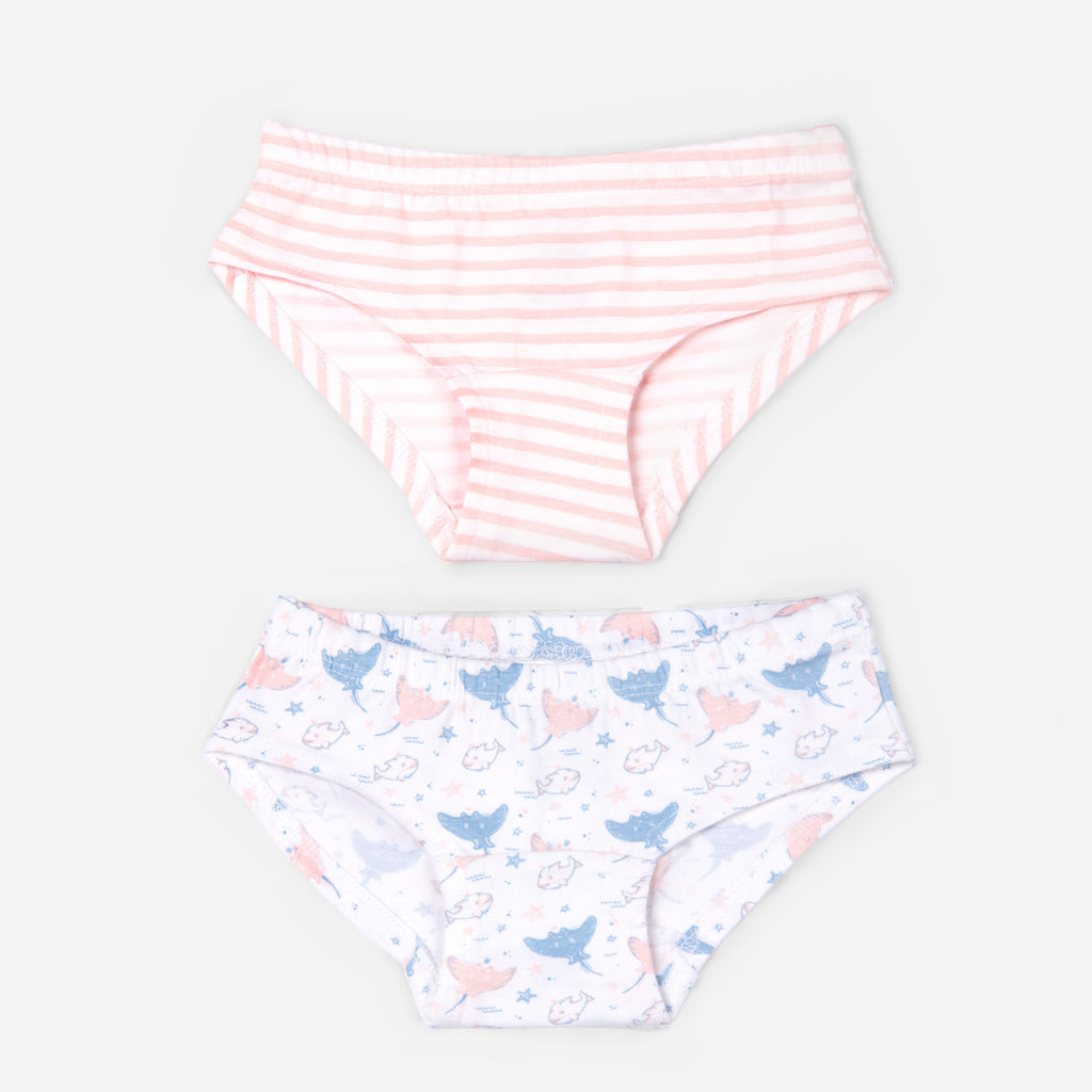 Organic Cotton Girls Briefs (2 Pack)