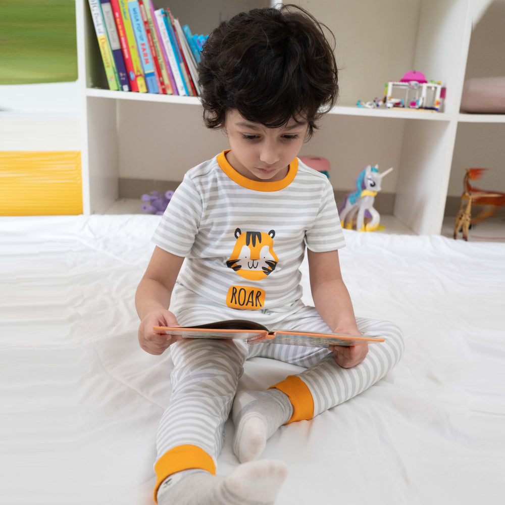 Lounge Nightsuit PJ Set - Tiger Combo Set of 2