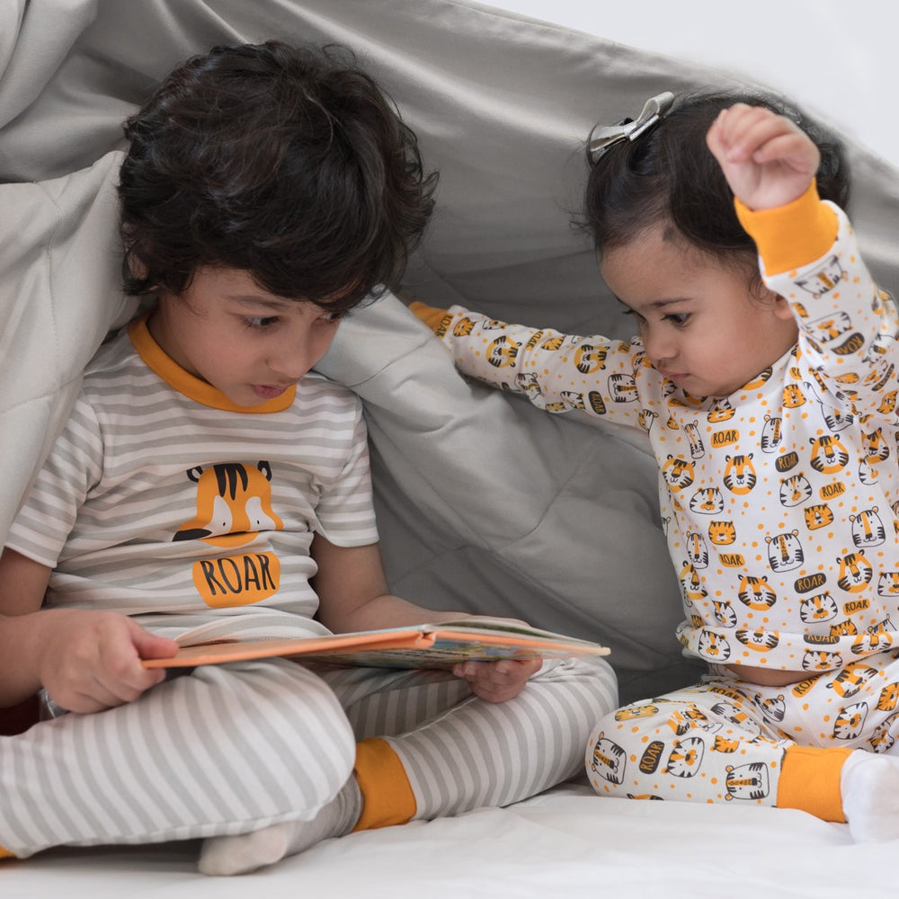 Lounge Nightsuit PJ Set - Tiger Combo Set of 2