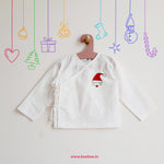 Organic Cotton Full Sleeve Embroidered Baby Jabla -Merry Cat