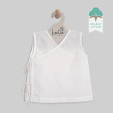 Sleeveless Solid White Baby Jabla