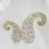 Organic Cotton Embroidered Kurta paired with Pajama Pants - Paisley
