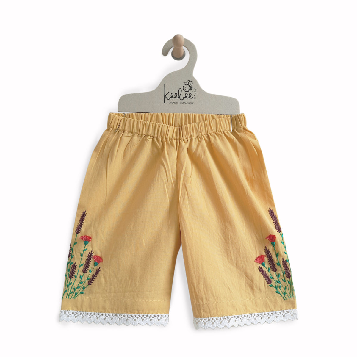 Embroidered Capri Pants